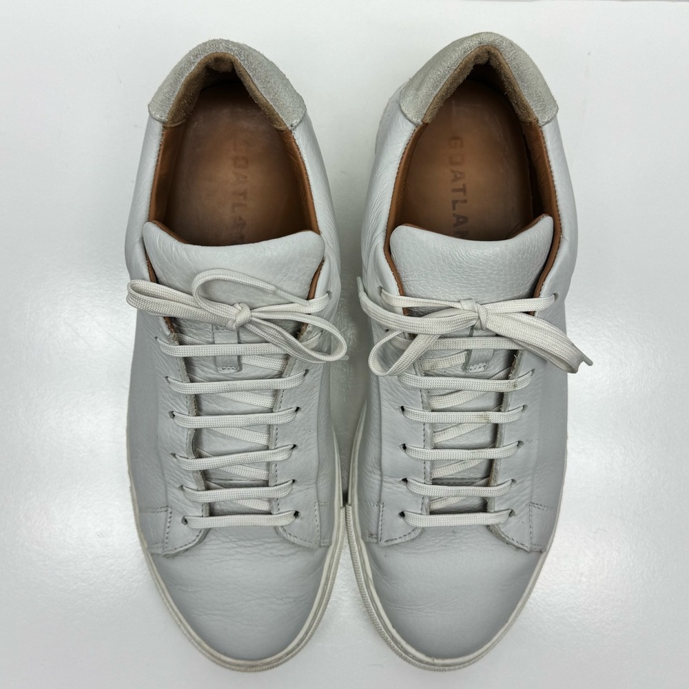 Goat Lane White Leather Men's Golf Shoes - Picture 5 of 8